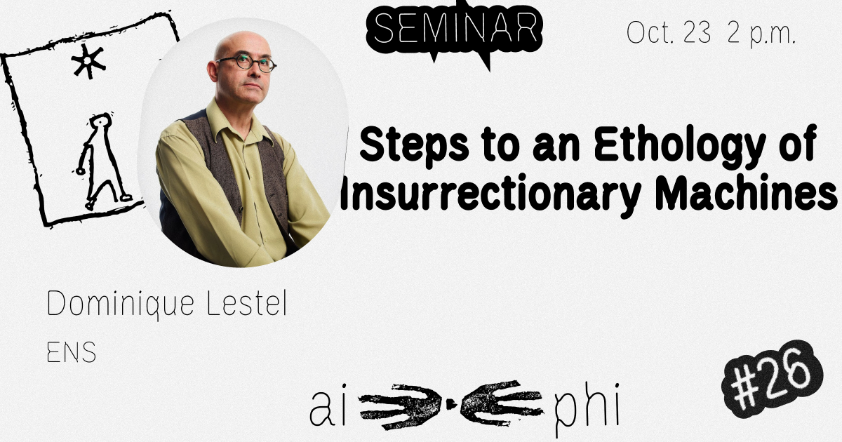 Steps to an Ethology of Insurrectionary Machines